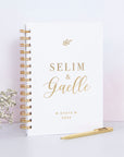 Playful Names Foil Wedding Lined Notebook