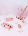 Acrylic Rose Gold Stapler - دباسة أكريليك ذهبية وردية