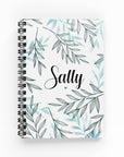 Green Leaves Lined Notebook - By Lana Yassine