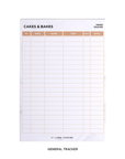 White Marble Order Tracker Desk Planner
