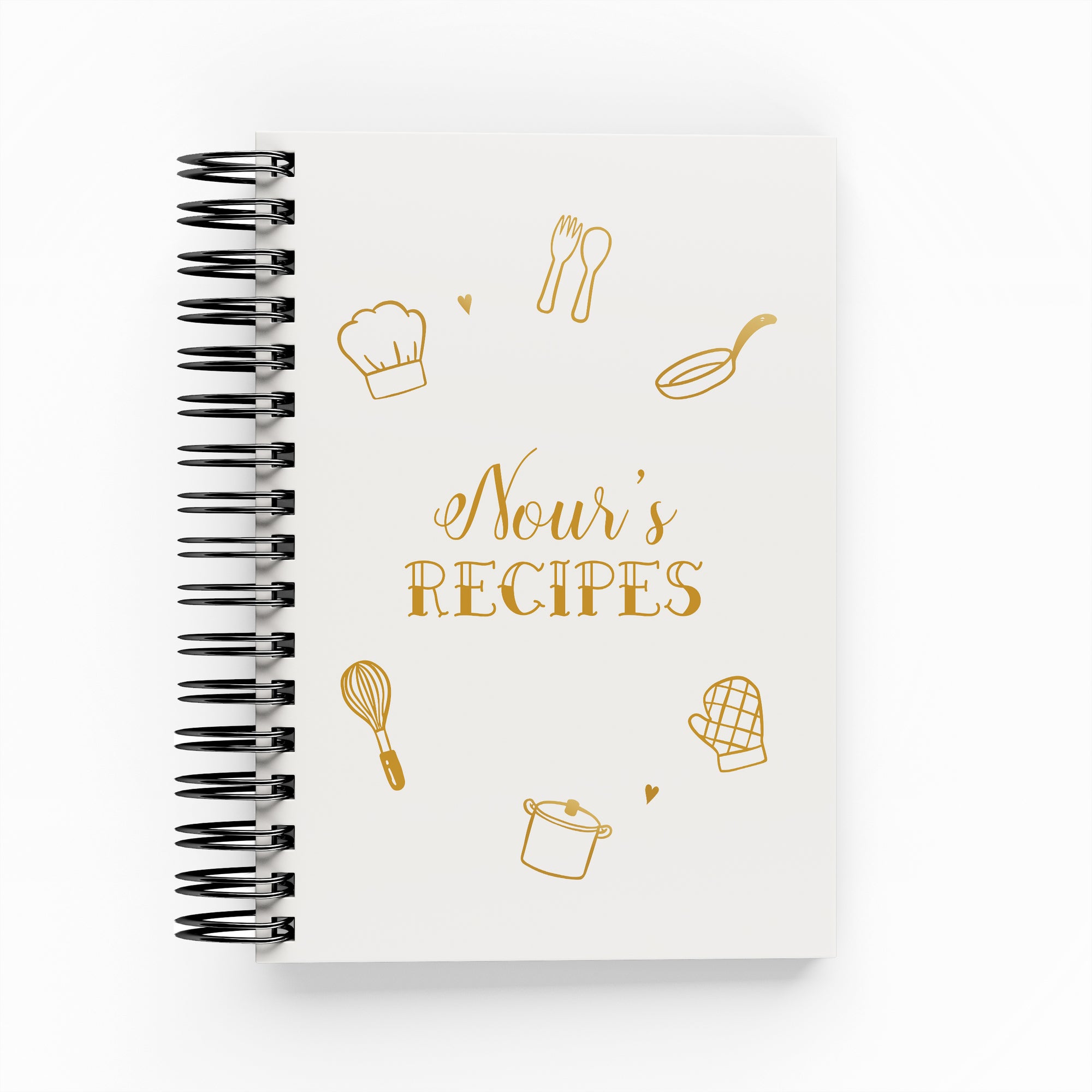 Cooking &amp; Baking Icons Recipe Book