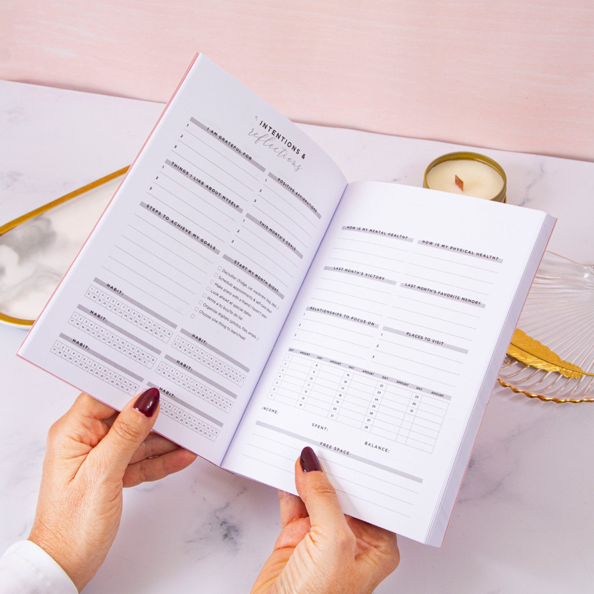 Flowery Yearly Weekly Planner
