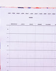 Fuchsia Undated Weekly Food Journal - By Lana Yassine