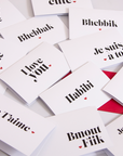"Je T'aime" Mini Greeting Card