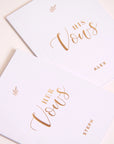 His & Her Vows Lined Notebook
