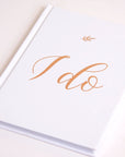 "I Do" Wedding Planner with Rose Gold Foil